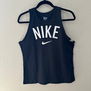 Nike Dri-Fit Black Tank Top Jersey Sleeveless Shirt Women's Size Medium